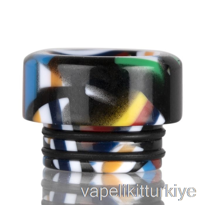 Vape Türkiye 810 Shorty Mozaik Damla Ucu Siyah